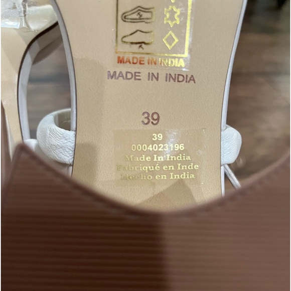 Free People Off White Parker Chain‎ Sandals Sz. 39 NWOB - Picture 10 of 12